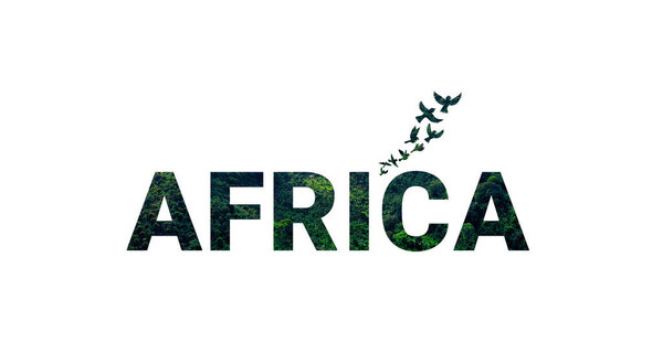 Green earth Africa free vector