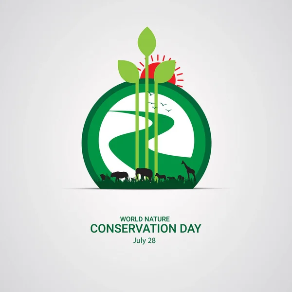 Día Plantación Del Mundo Bueno Para Celebración Del Día Plantación — Archivo Imágenes Vectoriales