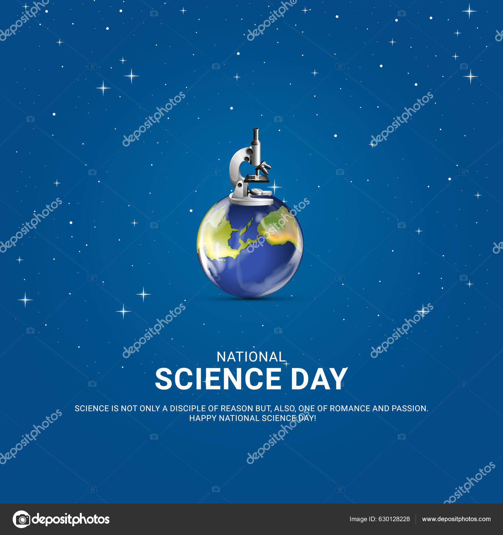 National Science Day Background Design Science Stuff Stock Vector by
