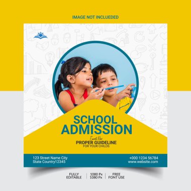 Afiş poster sanatı için sosyal medya şablon tasarımı