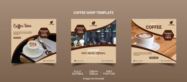 Special Delicious Coffee Social Media post, Coffee Social Media Post Template, Coffee Shop Social Media Template