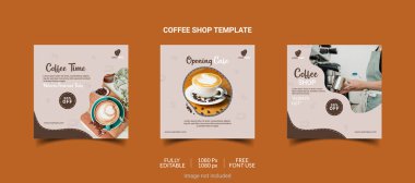 Special Delicious Coffee Social Media post, Coffee Social Media Post Template, Coffee Shop Social Media Template