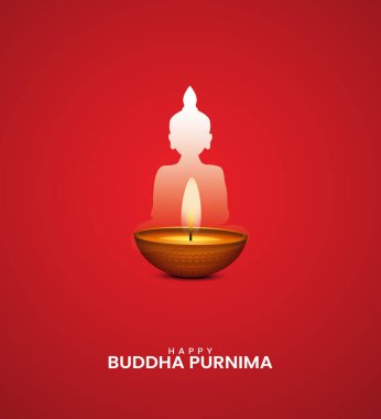 Buddha punim vektör illüstrasyonu