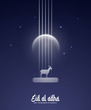 Kurban Bayramı Mübarek. 3B Görüntü