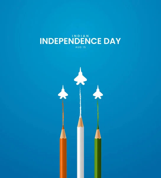 Indischer Unabhängigkeitstag Illustration — Stockfoto