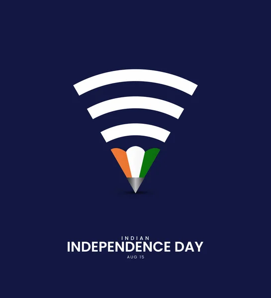 Indyjski Dzień Niepodległości Ilustracja — Zdjęcie stockowe