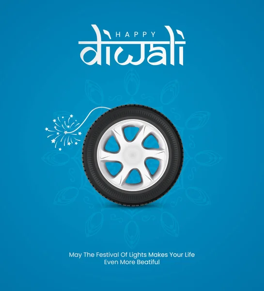 Happy Diwali Indian Festival Kreatives Social Media Poster Für Diwali — Stockvektor