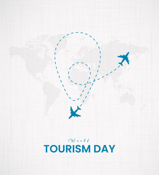 World Tourism Day. World Travel Creative concept. Travel social media posts.