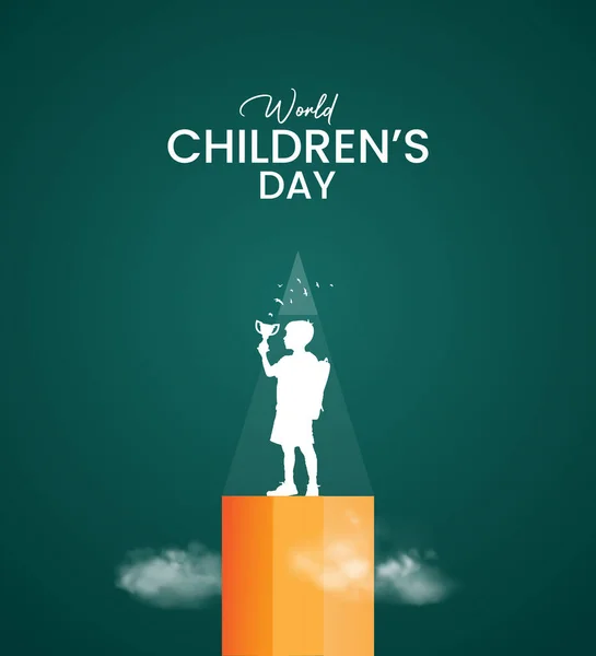 Weltkindertag Kreatives Design Zum Kindertag Für Banner Illustration — Stockfoto