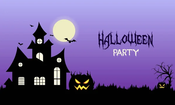 Šťastný Halloween Banner Nebo Party Pozadí Šťastný Halloween Creative Koncept — Stockový vektor