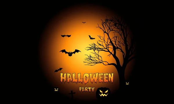 Καλή Halloween Πανό Κόμμα Ιστορικό Καλή Halloween Δημιουργική Ιδέα Για — Διανυσματικό Αρχείο