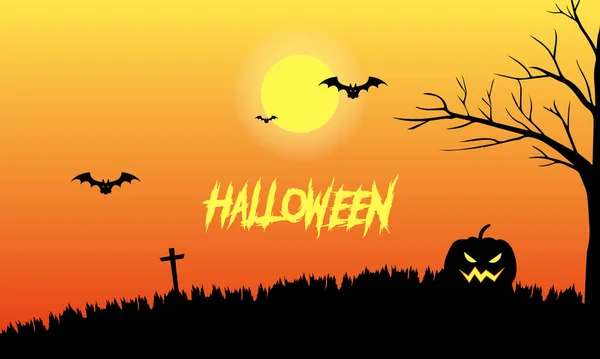 Glad Halloween Banner Eller Fest Bakgrund Glad Halloween Kreativ Koncept — Stock vektor