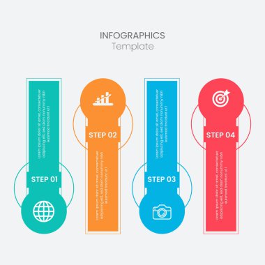 Ticari bilgi ince çizgi süreci. Adımlar, seçenekler, iş süreçleri, iş akışı, diyagramlar, akış şeması kavramları, zaman çizelgeleri, pazarlama simgeleri ve bilgi grafikleri için kullanılabilir.