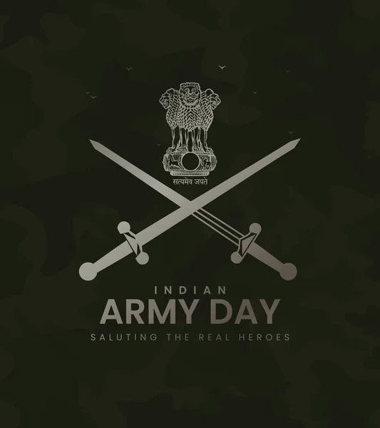 stock vector India Army Day. Army day creative design for social media ads. Army Day India festival. kargil vijay diwas.