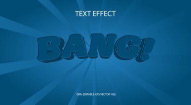 Düzenlenebilir metin efekti Banag 3d Yaratıcı metin efekti.