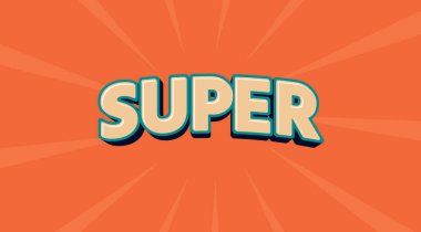 Düzenlenebilir metin efekti Süper 3d Yaratıcı metin efekti.