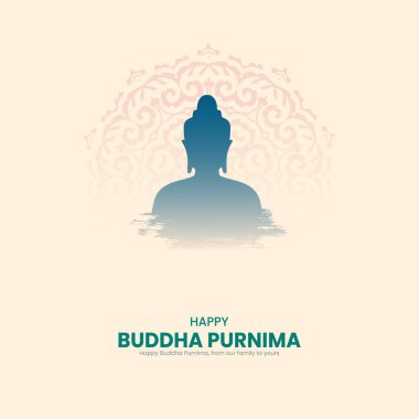 Buddha Purnima, Buddha Purnima Socal Media Post için yaratıcı tasarım.