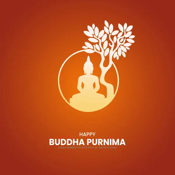 stock vector Buddha Purnima, Buddha Purnima creative design for socal media post.