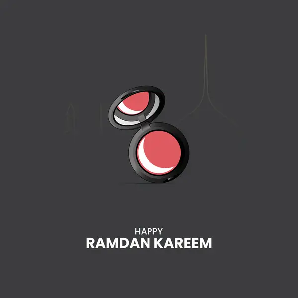 Ramadan Kareem Kreatywny Projekt Plakatu Social Media Stanowisko Ramadanu Wektory Stockowe bez tantiem