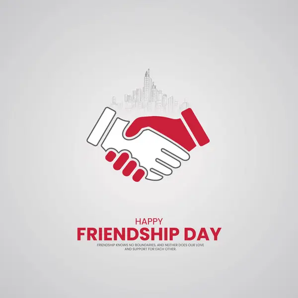 Szczęśliwego Dnia Przyjaźni Creative Friendship Day Design Social Media Post Ilustracja Stockowa