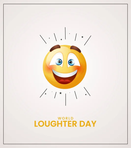 Παγκόσμια Ημέρα Γέλιου Χαρούμενη Μέρα Χαμόγελου Στον Κόσμο Lauter Lip Διανυσματικά Γραφικά