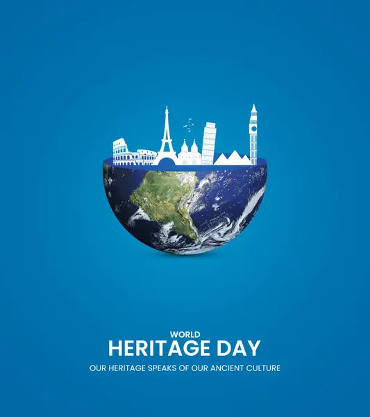 Παγκόσμια Ημέρα Κληρονομιάς Δημιουργικός Σχεδιασμός Ημέρας Πολιτιστικής Κληρονομιάς Για Banner Διάνυσμα Αρχείου