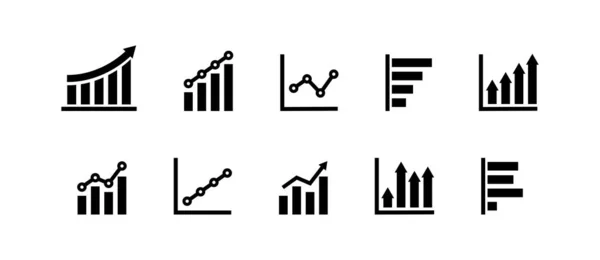 グラフィックアイコンセット ビジネスインフォグラフィックイラストのシンボル ベクトルの平面をサインアップ — ストックベクタ