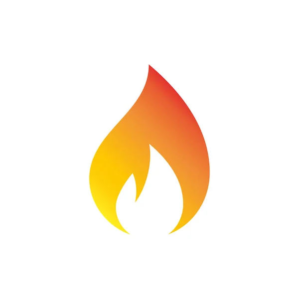 Fire Logo Icon Flame Illustration Symbol Sign Hot Vector Desing — Wektor stockowy