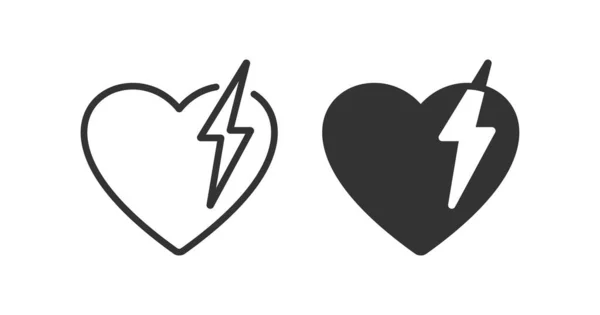 Heart Attack Icon Vector Illustration Desing — Stock Vector