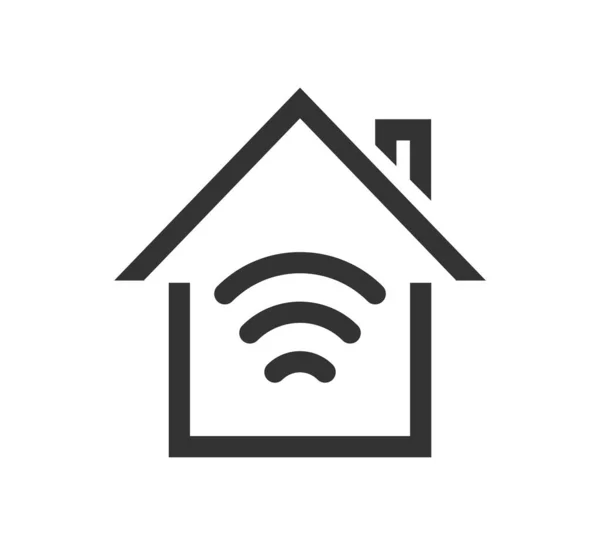 Intelligent House Smart Home Icon Vector Illustration Desing — Stock Vector
