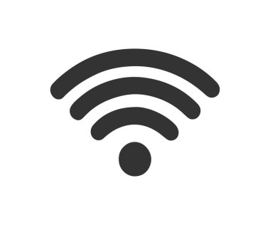 Wi fi ikonu. Vektör illüstrasyon tasarımı.