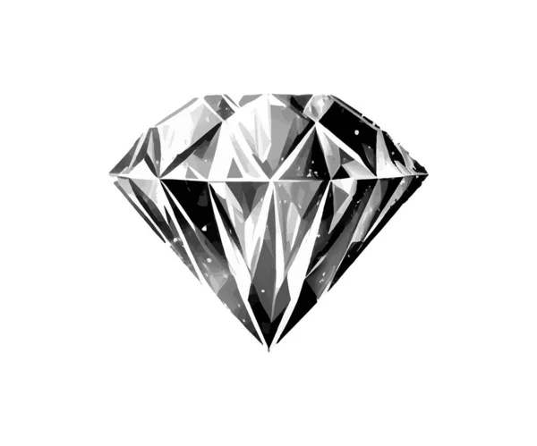 Icono Diamante Diseño Ilustración Vectorial — Archivo Imágenes Vectoriales