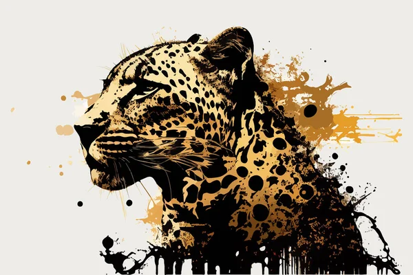 Леопард Векторная Иллюстрация — стоковый вектор