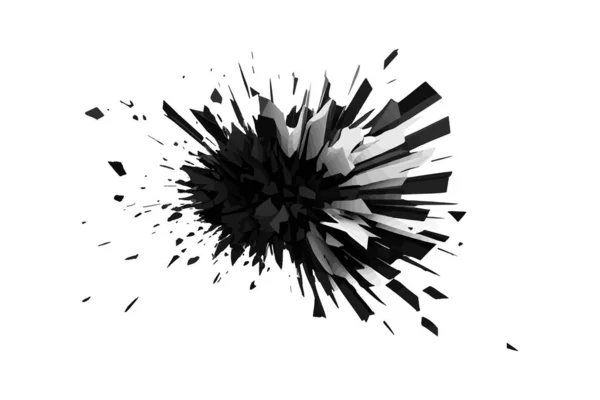 Absence Abstraite Explosion Fond Géométrique Illustration Vectorielle Desing — Image vectorielle