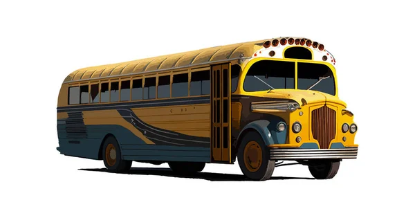 Bus Scolaire Illustration Vectorielle Desing — Image vectorielle