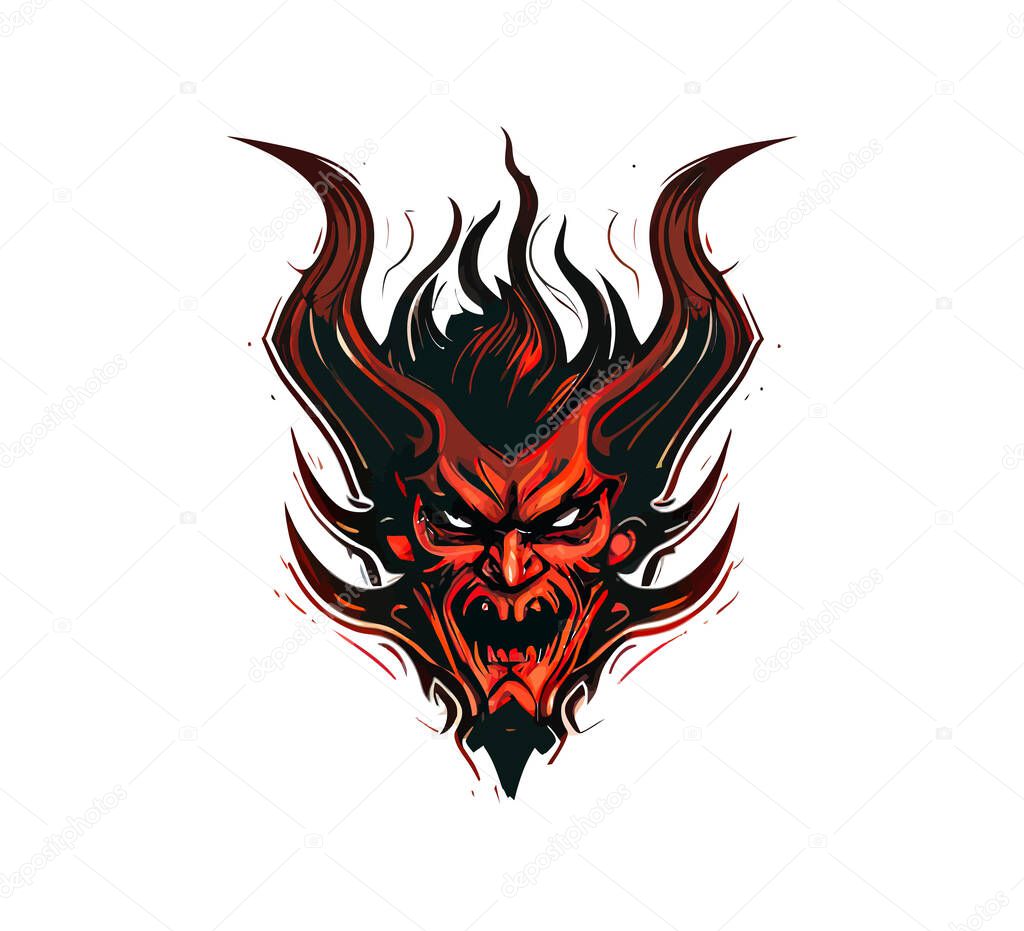 Diablo icon. Vector illustration desing.