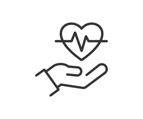 Καρδιολογία Υγείας Καρδιάς Περιγράφεται Εικόνα Απενεργοποίηση Εικονογράφησης Διανύσματος — Διανυσματικό Αρχείο
