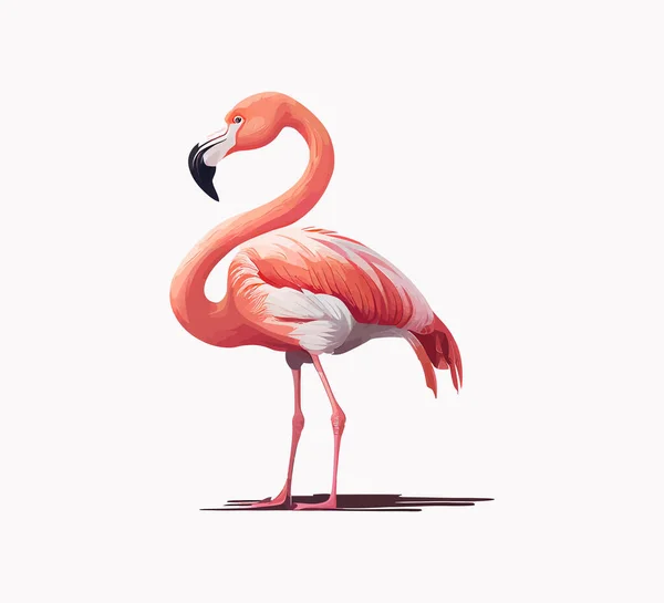 Фламинго Векторное Рисование — стоковый вектор