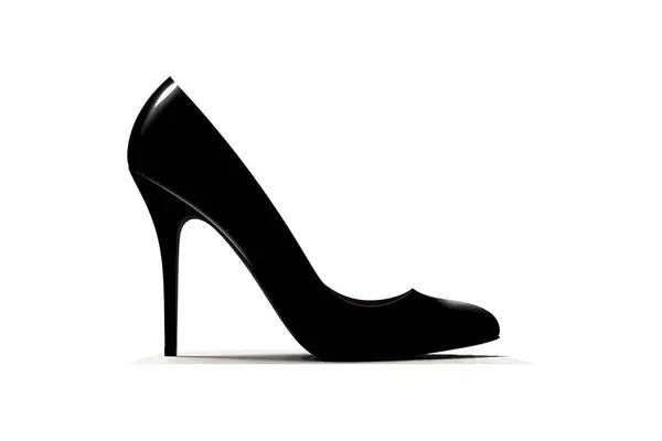 Elegant High Heel Shoe Stiletto Vector Illustration Design — Stock Vector
