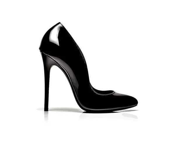Elegante Zapato Tacón Alto Estilete Diseño Ilustración Vectorial — Vector de stock