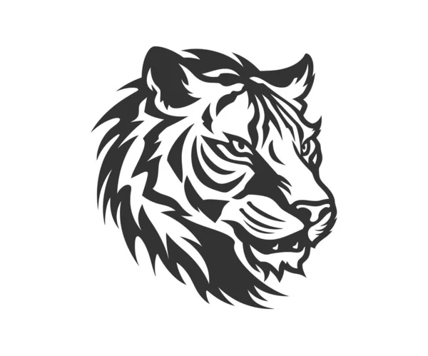 Icono Del Tigre Diseño Ilustración Vectorial — Vector de stock
