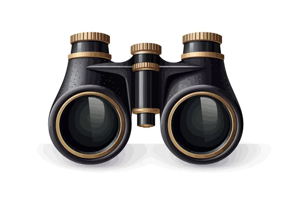 Schwarzes Fernglas Vektor Illustrationsdesign — Stockvektor