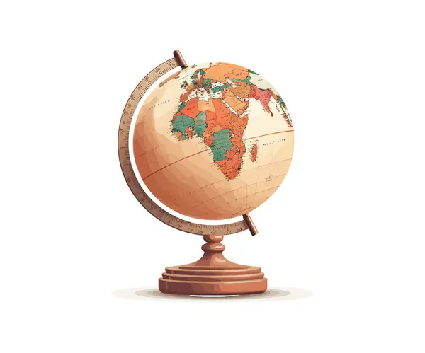 Retro Globe Vektor Illustrationsdesign — Stockvektor
