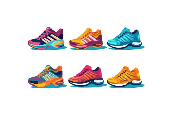 Sapatos Desportivos Desenho Ilustração Vetorial —  Vetores de Stock