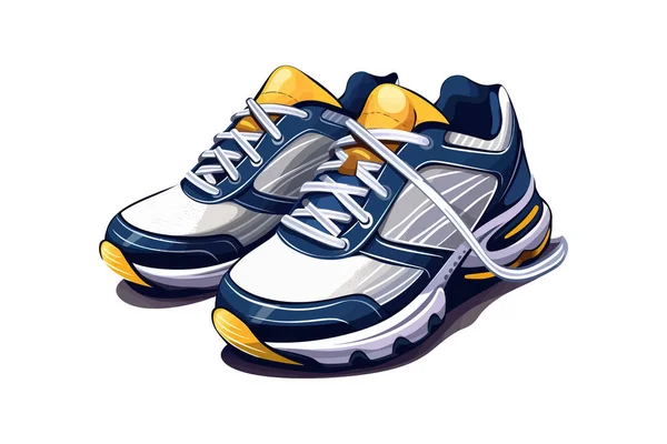 Zapatos Deportivos Diseño Ilustración Vectorial — Vector de stock