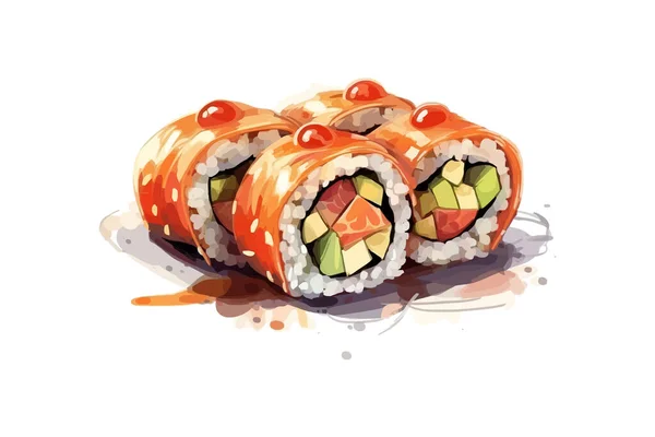 Sushi Vektor Illustrationsdesign — Stockvektor