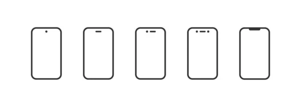 智能手机模仿图标 矢量图解设计 — 图库矢量图片