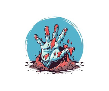 El zombisi. Vektör illüstrasyon tasarımı