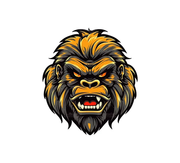Logo Gorily Návrh Vektorové Ilustrace — Stockový vektor