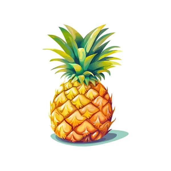 Croquis Ananas Dessiné Main Illustration Vectorielle — Image vectorielle